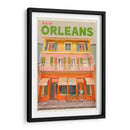 New Orleans Luisiana Póster de Viaje Vintage - The Whiskey Ginger | Cuadro decorativo de Canvas Lab