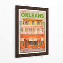 New Orleans Luisiana Póster de Viaje Vintage - The Whiskey Ginger | Cuadro decorativo de Canvas Lab