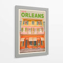 New Orleans Luisiana Póster de Viaje Vintage - The Whiskey Ginger | Cuadro decorativo de Canvas Lab