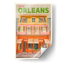New Orleans Luisiana Póster de Viaje Vintage - The Whiskey Ginger | Cuadro decorativo de Canvas Lab