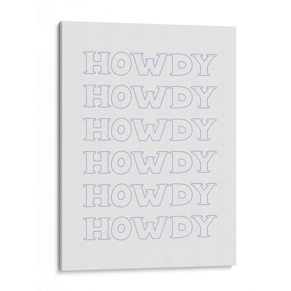Purple Howdy - Jolly and Dash | Cuadro decorativo de Canvas Lab