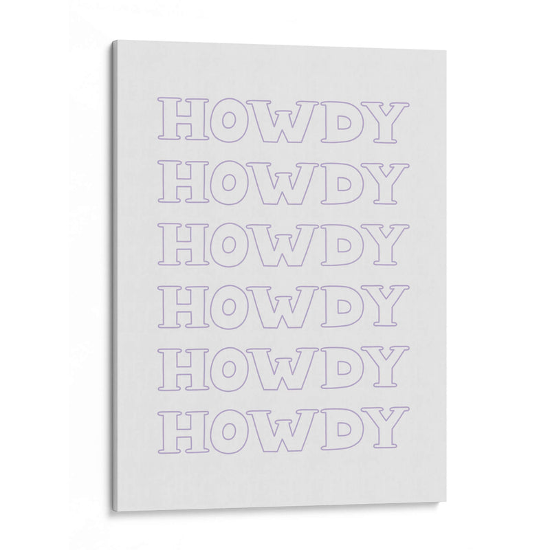 Purple Howdy - Jolly and Dash | Cuadro decorativo de Canvas Lab