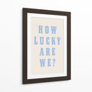 How Lucky Are We? Blue - Tara Royle | Cuadro decorativo de Canvas Lab