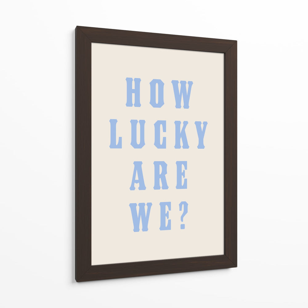 How Lucky Are We? Blue - Tara Royle | Cuadro decorativo de Canvas Lab
