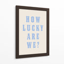 How Lucky Are We? Blue - Tara Royle | Cuadro decorativo de Canvas Lab