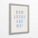 How Lucky Are We? Blue - Tara Royle | Cuadro decorativo de Canvas Lab