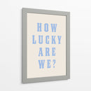 How Lucky Are We? Blue - Tara Royle | Cuadro decorativo de Canvas Lab