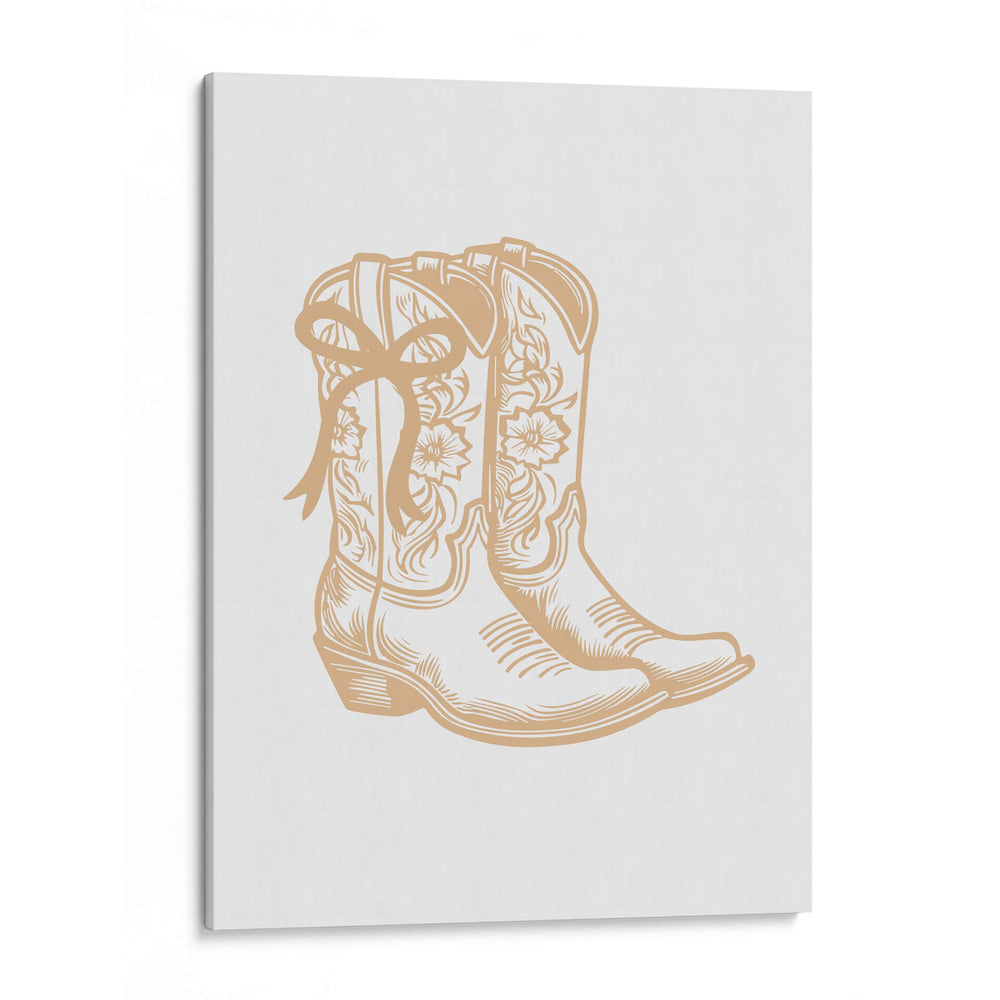 Botas de vaquera neutras con lazo - Jolly and Dash | Cuadro decorativo de Canvas Lab