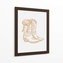 Botas de vaquera neutras con lazo - Jolly and Dash | Cuadro decorativo de Canvas Lab