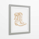 Botas de vaquera neutras con lazo - Jolly and Dash | Cuadro decorativo de Canvas Lab