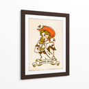 Sippin' On Sin - lindo arte de vaquera atrevida - The Whiskey Ginger | Cuadro decorativo de Canvas Lab
