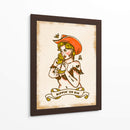 Sippin' On Sin - lindo arte de vaquera atrevida - The Whiskey Ginger | Cuadro decorativo de Canvas Lab