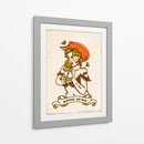 Sippin' On Sin - lindo arte de vaquera atrevida - The Whiskey Ginger | Cuadro decorativo de Canvas Lab