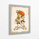 Sippin' On Sin - lindo arte de vaquera atrevida - The Whiskey Ginger | Cuadro decorativo de Canvas Lab