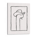Squiggles la Serpiente con Sombrero Tejano - Anyone Can Yeehaw | Cuadro decorativo de Canvas Lab