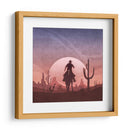 Atardecer de vaquero en el desierto - Emel Tunaboylu | Cuadro decorativo de Canvas Lab