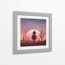 Atardecer de vaquero en el desierto - Emel Tunaboylu | Cuadro decorativo de Canvas Lab