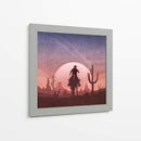 Atardecer de vaquero en el desierto - Emel Tunaboylu | Cuadro decorativo de Canvas Lab