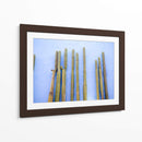 Cactus altos en azul | Viajes a Oaxaca México - Raisa Zwart | Cuadro decorativo de Canvas Lab