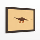 Rebbachisaurus Reba la Vaquera Dinosaurio Textura - Anyone Can Yeehaw | Cuadro decorativo de Canvas Lab