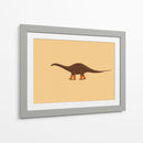 Rebbachisaurus Reba la Vaquera Dinosaurio Textura - Anyone Can Yeehaw | Cuadro decorativo de Canvas Lab