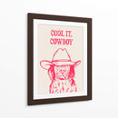 Cool it, Cowboy rosa - Tara Royle | Cuadro decorativo de Canvas Lab
