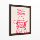 Cool it, Cowboy rosa - Tara Royle | Cuadro decorativo de Canvas Lab