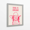 Cool it, Cowboy rosa - Tara Royle | Cuadro decorativo de Canvas Lab