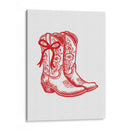 Botas vaqueras rojas con lazo - Jolly and Dash | Cuadro decorativo de Canvas Lab