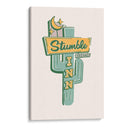 Stumble Inn Southwestern - Arte de motel de carretera - The Whiskey Ginger | Cuadro decorativo de Canvas Lab