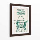Cool It, Cowboy verde - Tara Royle | Cuadro decorativo de Canvas Lab