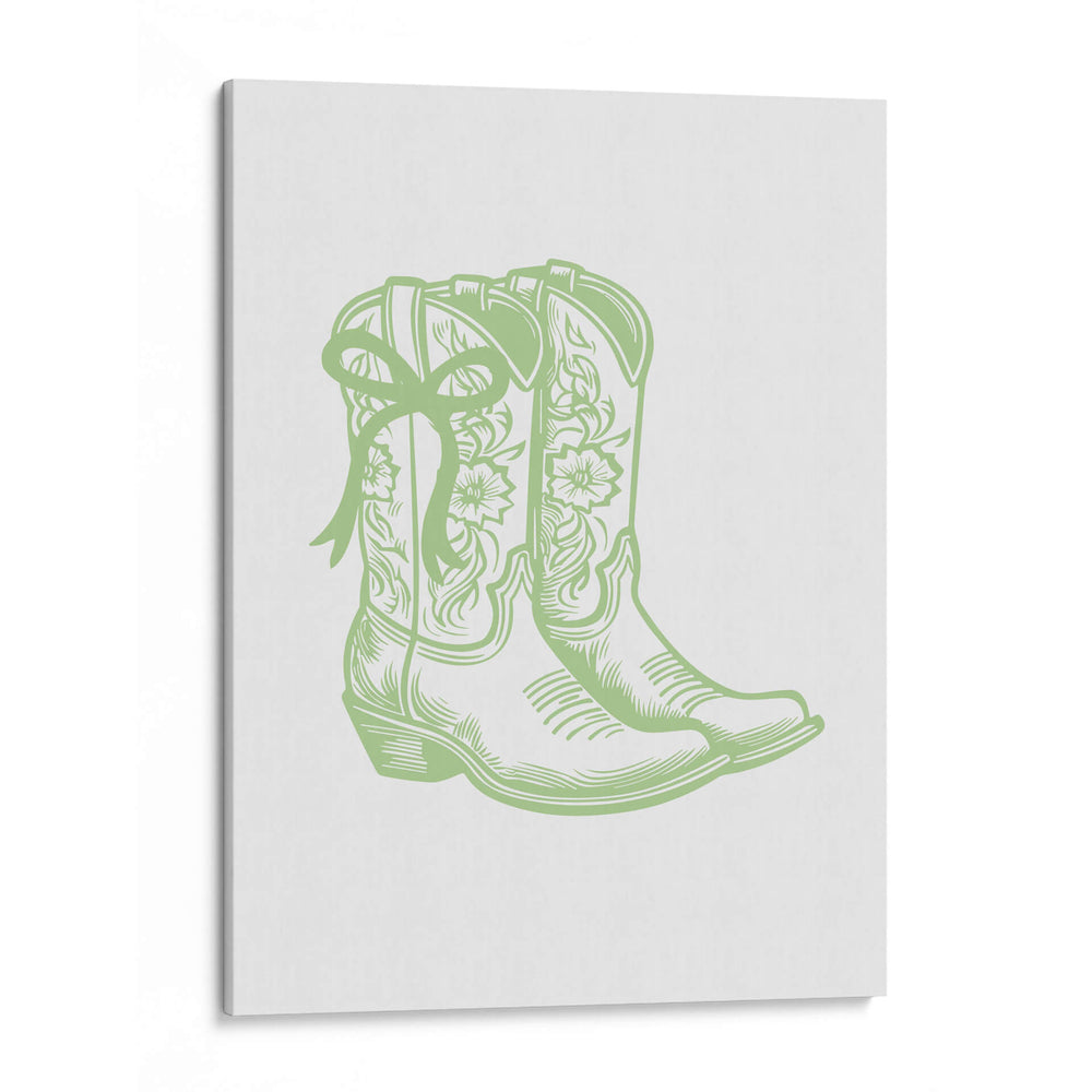 Botas vaqueras florales con lazo - Jolly and Dash | Cuadro decorativo de Canvas Lab