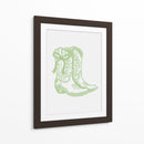 Botas vaqueras florales con lazo - Jolly and Dash | Cuadro decorativo de Canvas Lab