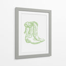 Botas vaqueras florales con lazo - Jolly and Dash | Cuadro decorativo de Canvas Lab