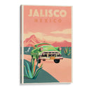 Póster de Viaje Vintage de Jalisco México - The Whiskey Ginger | Cuadro decorativo de Canvas Lab