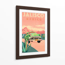 Póster de Viaje Vintage de Jalisco México - The Whiskey Ginger | Cuadro decorativo de Canvas Lab