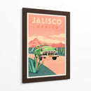 Póster de Viaje Vintage de Jalisco México - The Whiskey Ginger | Cuadro decorativo de Canvas Lab