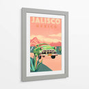 Póster de Viaje Vintage de Jalisco México - The Whiskey Ginger | Cuadro decorativo de Canvas Lab