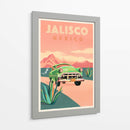 Póster de Viaje Vintage de Jalisco México - The Whiskey Ginger | Cuadro decorativo de Canvas Lab