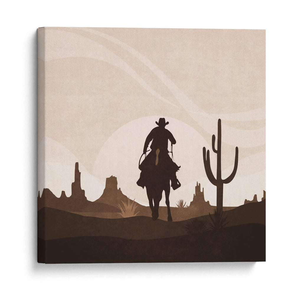 El lejano viaje del vaquero - Emel Tunaboylu | Cuadro decorativo de Canvas Lab