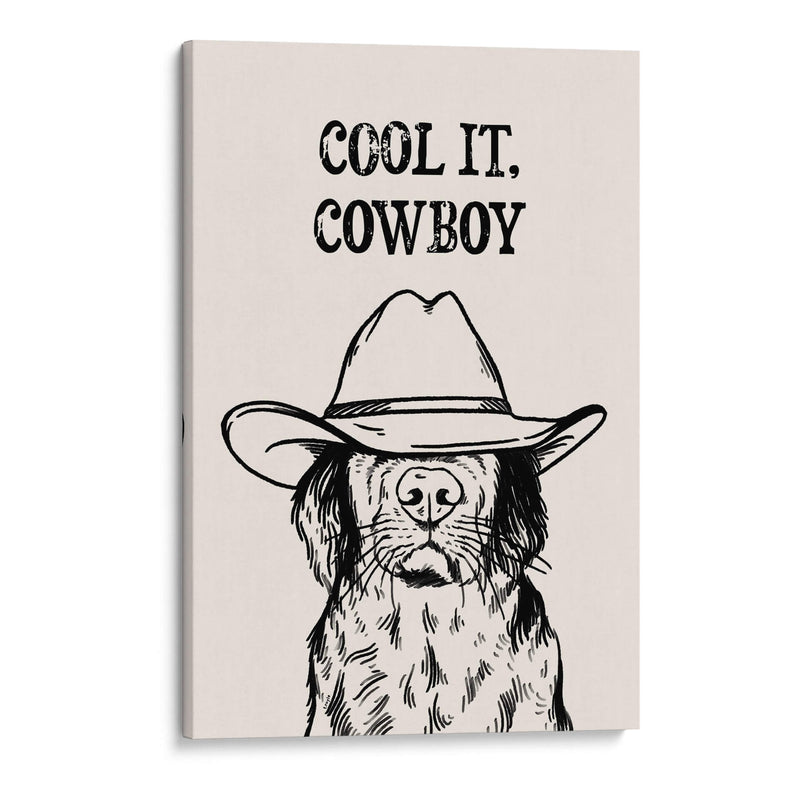 Cool it, Cowboy Black - Tara Royle | Cuadro decorativo de Canvas Lab