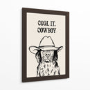 Cool it, Cowboy Black - Tara Royle | Cuadro decorativo de Canvas Lab