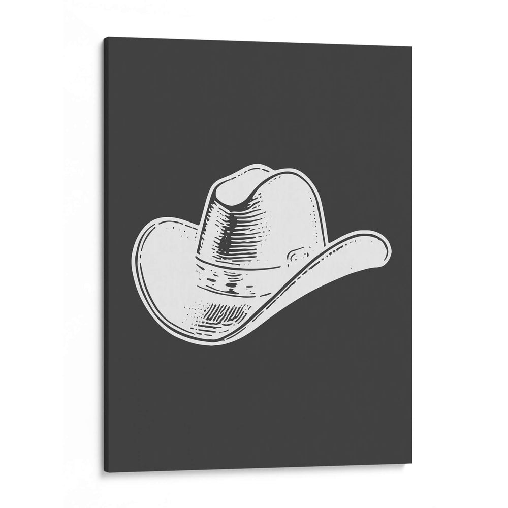 Sombrero de vaquero rojo negro - Jolly and Dash | Cuadro decorativo de Canvas Lab