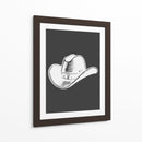 Sombrero de vaquero rojo negro - Jolly and Dash | Cuadro decorativo de Canvas Lab