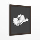 Sombrero de vaquero rojo negro - Jolly and Dash | Cuadro decorativo de Canvas Lab