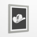 Sombrero de vaquero rojo negro - Jolly and Dash | Cuadro decorativo de Canvas Lab