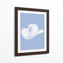 Sombrero de vaquero celeste - Jolly and Dash | Cuadro decorativo de Canvas Lab
