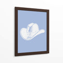 Sombrero de vaquero celeste - Jolly and Dash | Cuadro decorativo de Canvas Lab