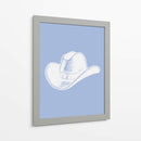 Sombrero de vaquero celeste - Jolly and Dash | Cuadro decorativo de Canvas Lab