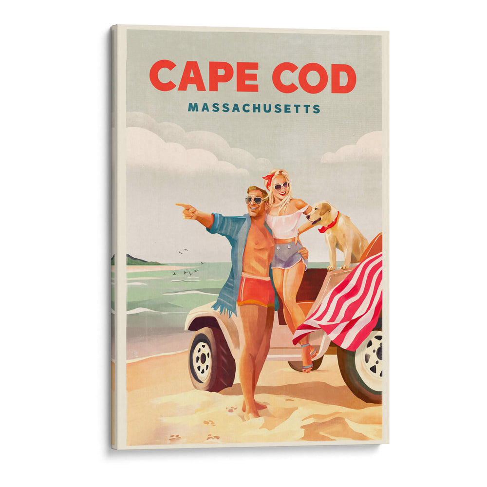 Arte playero de verano en Cape Cod, Massachusetts - The Whiskey Ginger | Cuadro decorativo de Canvas Lab